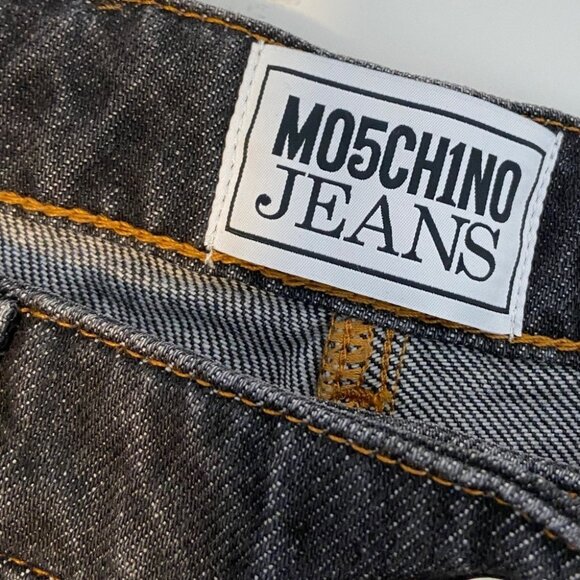 MOSCHINO JEANS High-Rise Flare-Leg Jeans in Black size 32 - Picture 7 of 10
